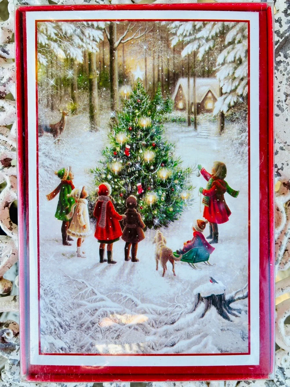 NWT Sealed American Greetings Christmas Cards 16 Ct Nostalgic Hazel Lincoln